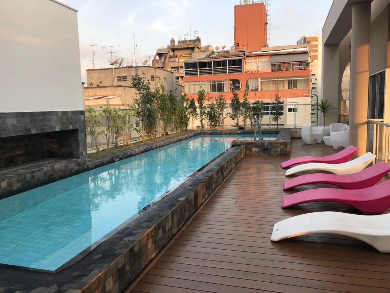 Moderno Apto Com Piscina Rua Augusta E Frei Caneca 圣保罗 外观 照片